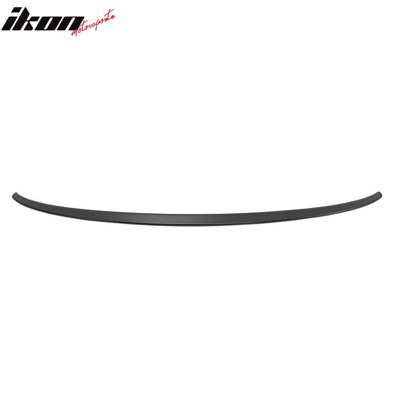 IKON MOTORSPORTS, Trunk Spoiler Compatible With 2020-2024 Tesla Model Y, Rear Trunk Duck Lid Spoiler Wing Lip OE Style ABS Painted #PMNG 112E E211AU328T NEU-112E NEU112E Steel Gray Metallic, 2021 2022