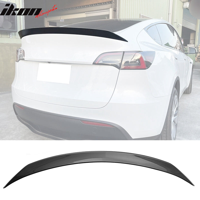 2020-2024 Tesla Model Y Rear Trunk Spoiler A Style Painted #PBSB Black