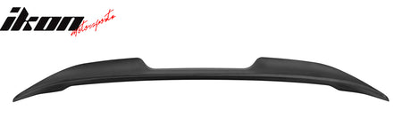 IKON MOTORSPRTS, Trunk Spoiler Compatible With 2022-2024 Subaru WRX 5th, Black ABS Plastic V2 Style Rear Deck Lid Spoiler Tail Trim Wing, 2023