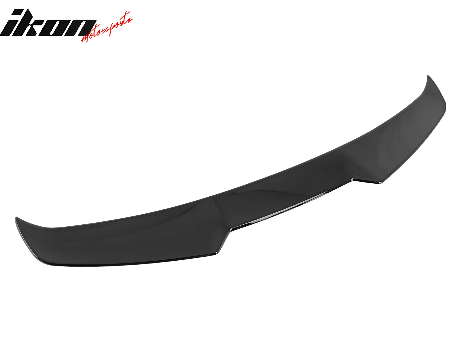 IKON MOTORSPORTS, Trunk Spoiler Compatible with 2023-2024 Toyota Yaris Cross AC200 5D SUV, V Style Painted #218 Attitude Black Metallic ABS Rear Trunk Lid Spoiler Wing Lip