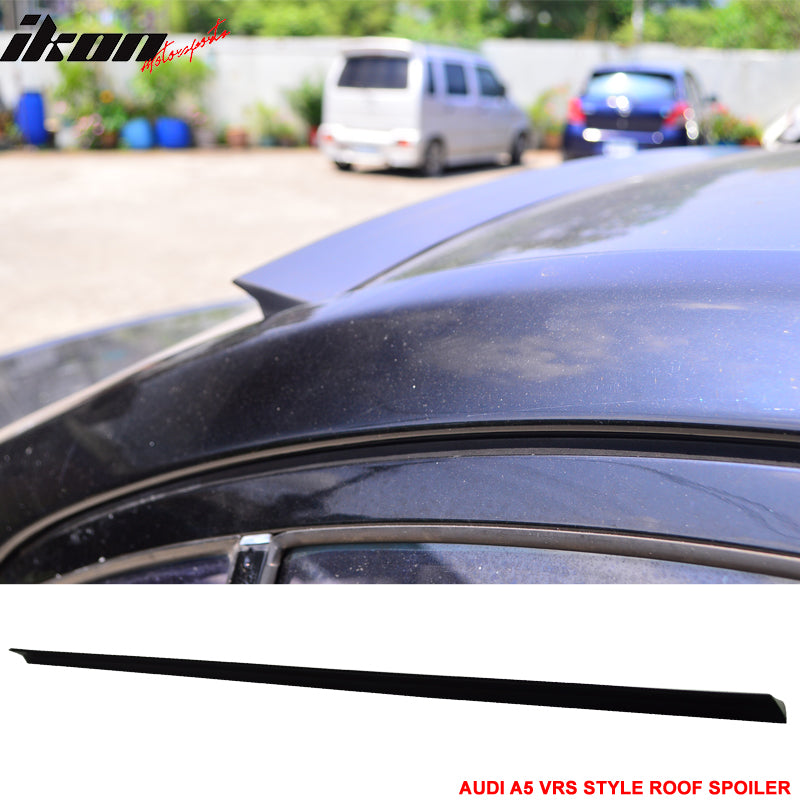 2009-2016 Audi A5 Sport 8TA VRS Style Unpainted Black Roof Spoiler PUF