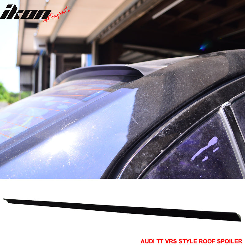 2007-2014 Audi TT 8J VRS Style Unpainted Black Roof Spoiler PUF