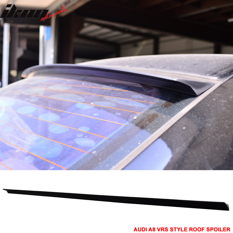 1994-2002 Audi A8 4Dr VRS Style Unpainted Black Roof Spoiler Wing PUF