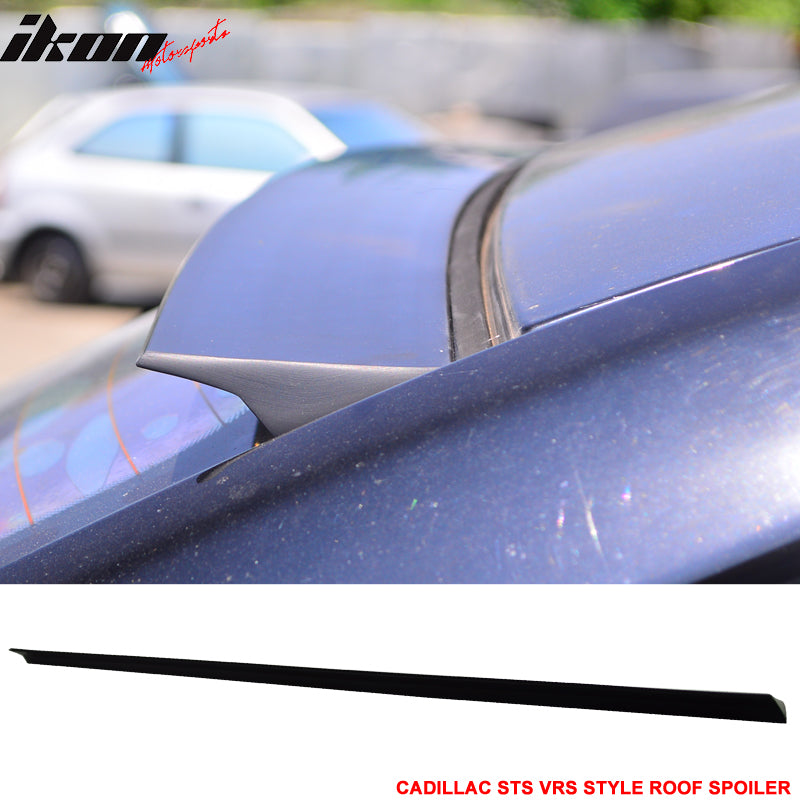 2005-2007 Cadillac STS 4Dr VRS Style Unpainted Black Roof Spoiler PUF