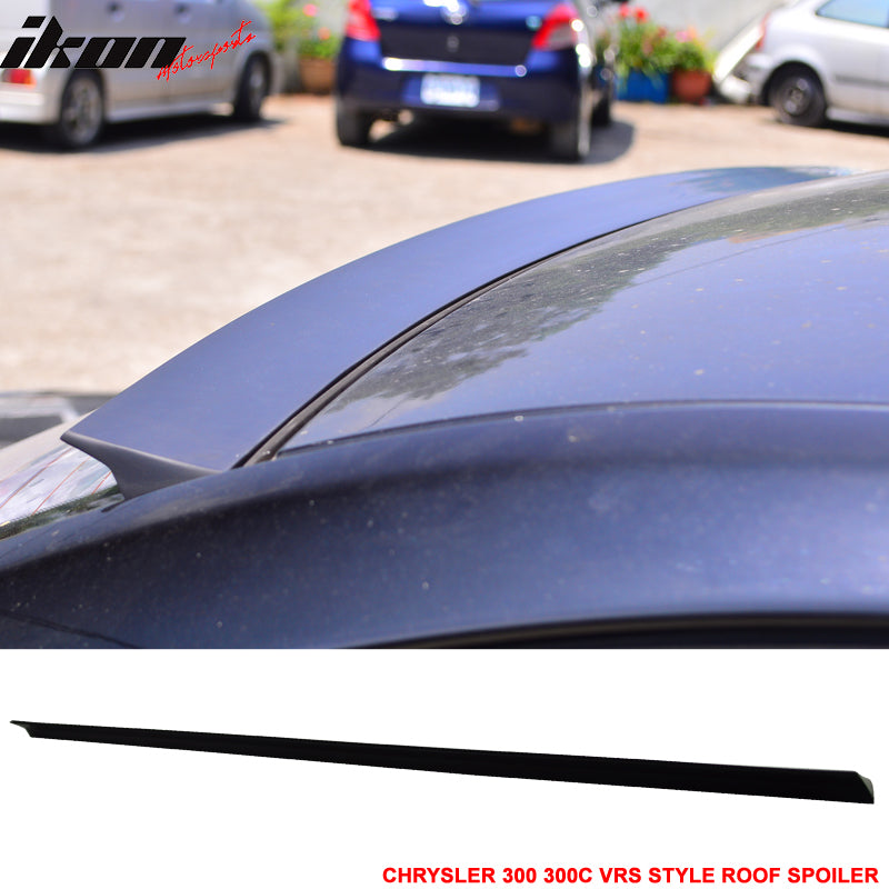 2011-2023 Chrysler 300 300C VRS Style Unpainted Black Roof Spoiler PUF