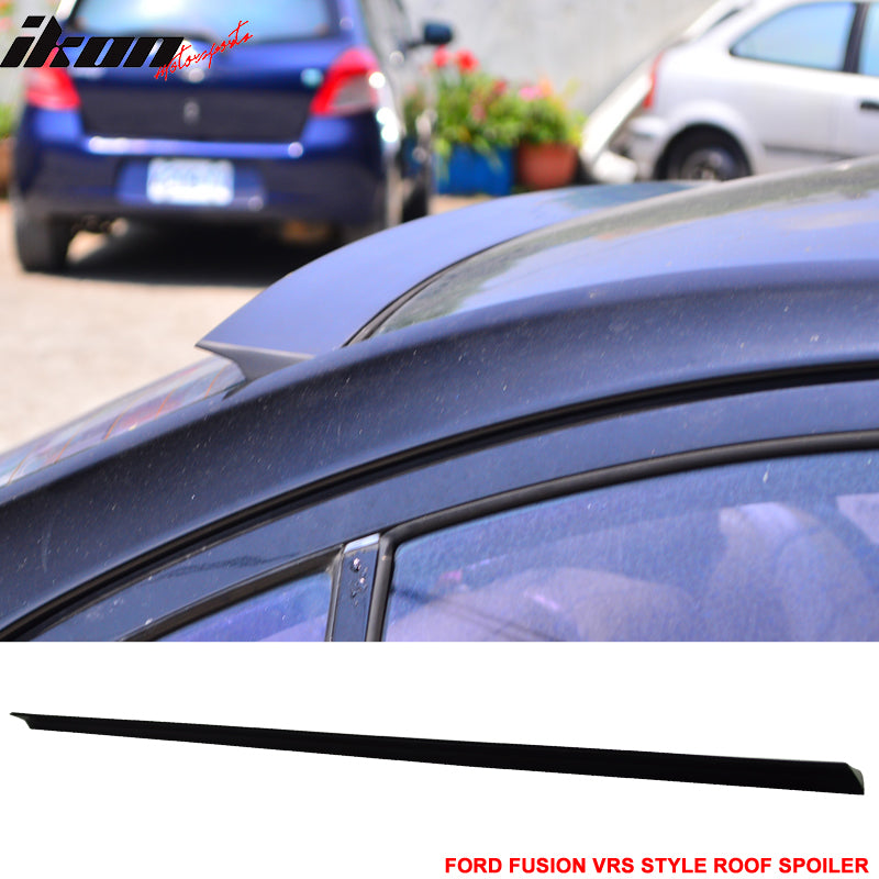 2006-2009 Ford Fusion 4Dr VRS Style Unpainted Black Roof Spoiler PUF