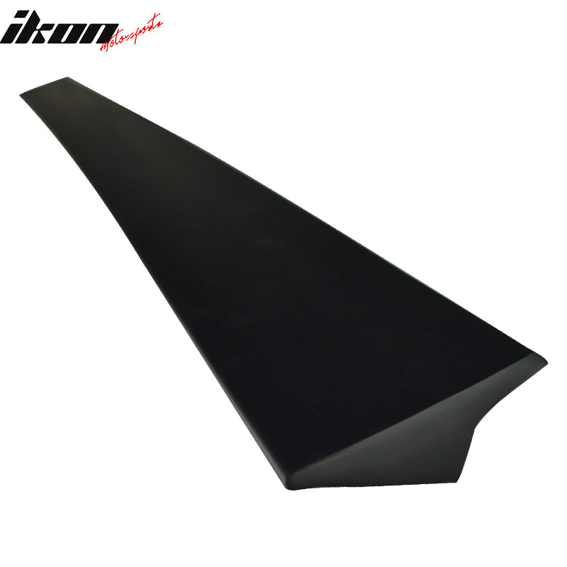 Fits 14-17 Honda City 6Th 4Dr PU Flexible Unpainted Black Roof Spoiler Wing