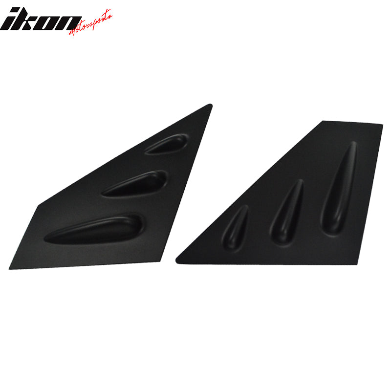 Fits 15-21 Subaru WRX & STI 2PCS Side Window Louvers Sun Shade Unpainted ABS