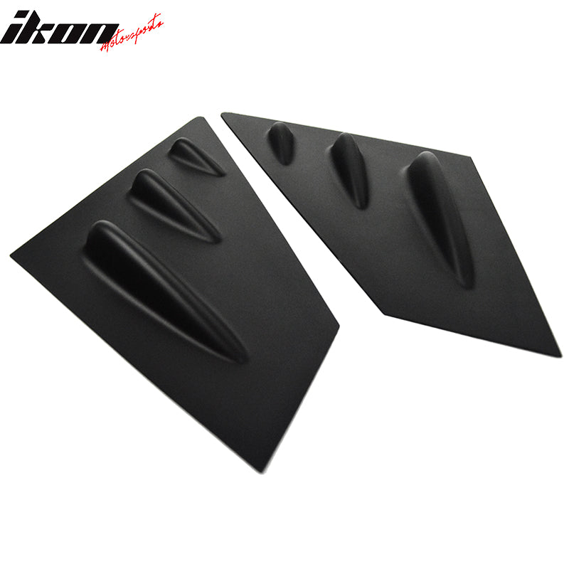 Fits 15-21 Subaru WRX & STI 2PCS Side Window Louvers Sun Shade Unpainted ABS