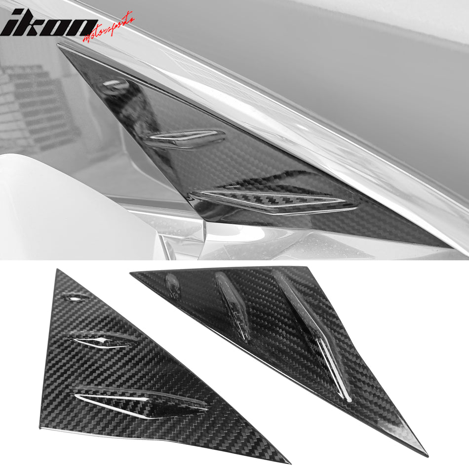 2017-2023 Tesla Model 3 Front Window Vent Carbon Fiber Louver Cover