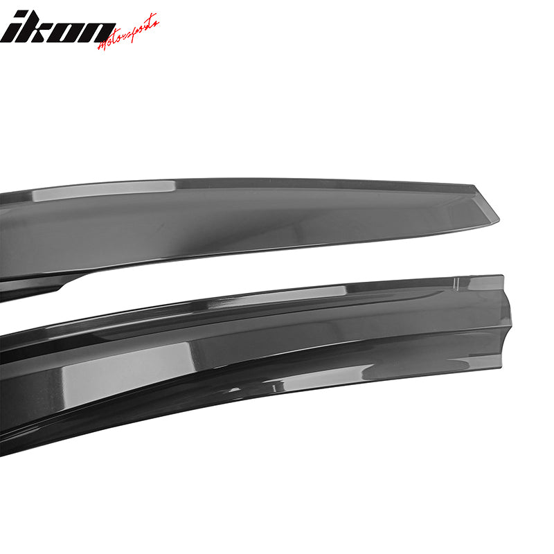 Fits 22-24 Subaru WRX 5th Mugen Style Window Visors Sun Rain Wind Guards Tape-On