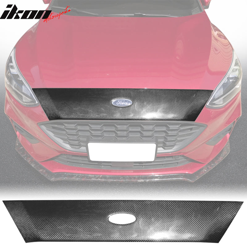 2018-2020 Ford Focus Hatchback Hood Cover Decor Scoop Trim - Real CF