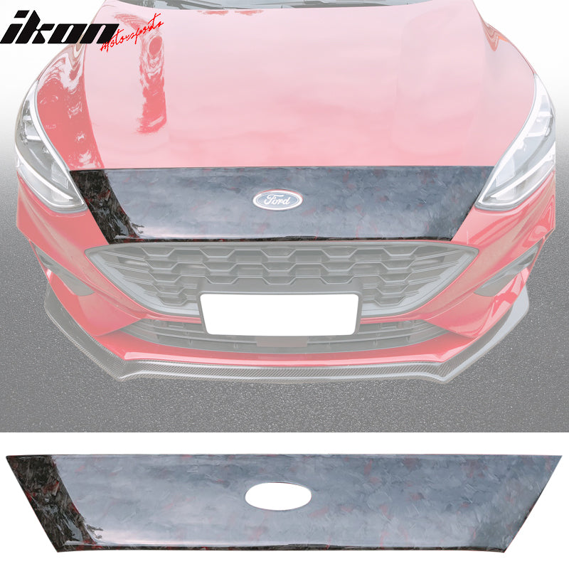 2018-2020 Ford Focus Hatchback Hood Cover Decor Scoop - Red Forged CF