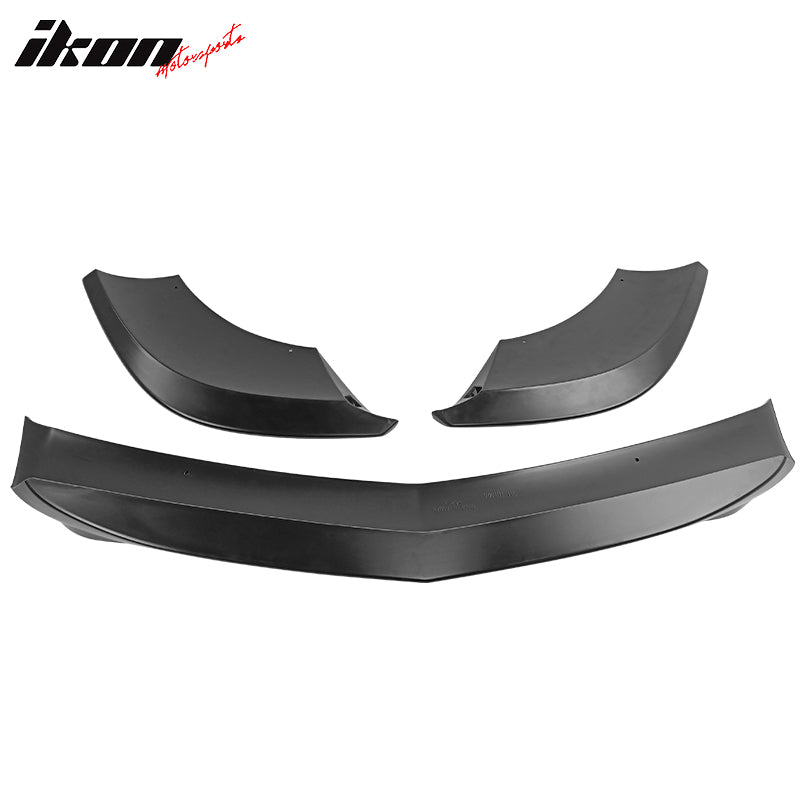 Fits 12-14 Benz W204 C Class GH Style Front Bumper Lip Spoiler Splitter ABS 3PCS