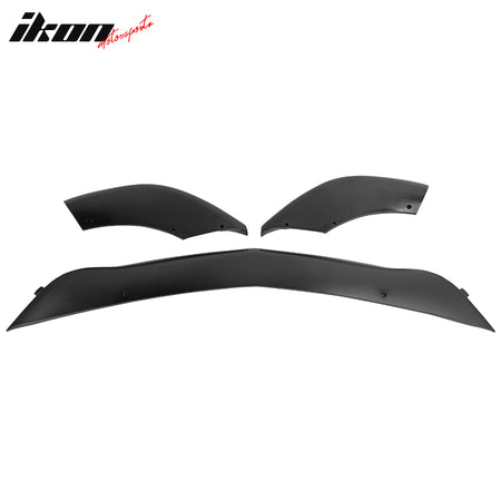 Fits 12-14 Benz W204 C Class GH Style Front Bumper Lip Spoiler Splitter ABS 3PCS