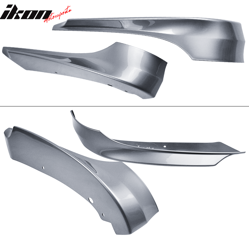 For 09-12 BMW E90 3-Series OE Style Front Bumper Lip Splitters Painted #A52 Gray