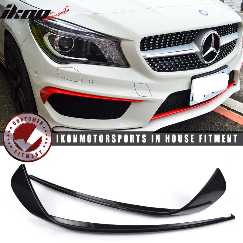 2014-2018 Benz W117 C117 CLA Class OE Style Front Bumper Splitter ABS