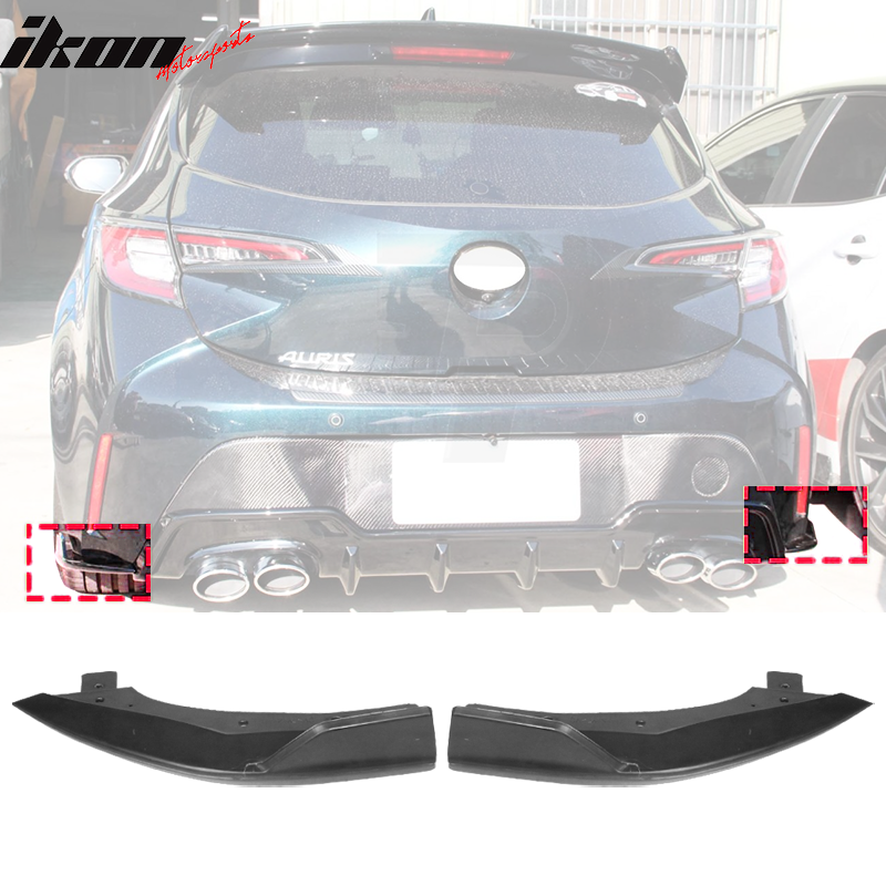 2019-2022 Toyota Corolla E210 Hatchback Unpainted Rear Bumper Splitter