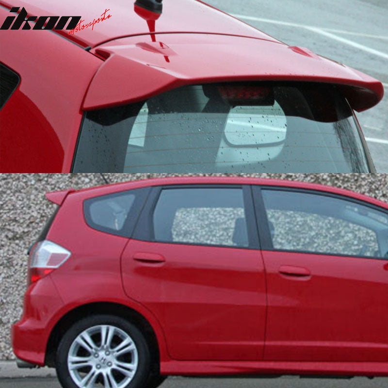 Fits 09-13 Honda Fit USDM JDM Jazz 3D OE Unpainted ABS Trunk Spoiler