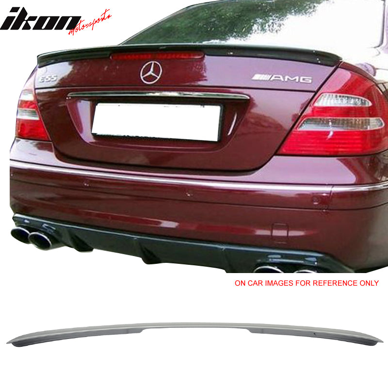 Fits 02-08 Mercedes-Benz E-Class W211 4Dr Unpainted ABS Trunk Spoiler