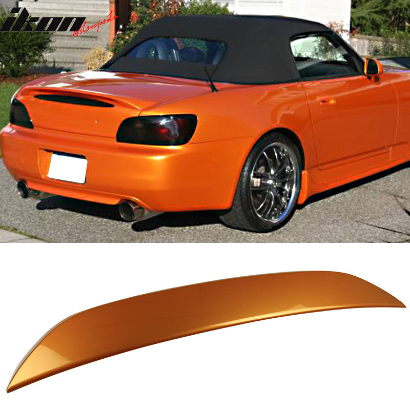 2000-2009 Honda S2000 AP2 #YR536P Imola Orange Pearl Trunk Spoiler ABS