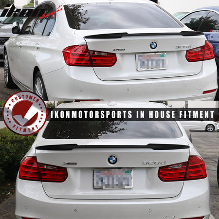 Unpainted 12-18 BMW 3 Series F80 M3 F30 4Dr V Style Trunk Spoiler - ABS