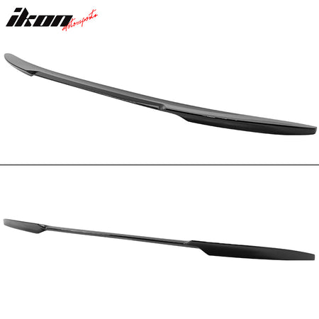 Fits 17-23 BMW G30 5 Series M4 Style Trunk Spoiler #416 Carbon Black Metallic