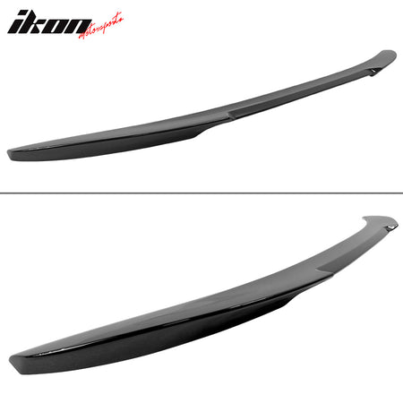 Fits 17-23 BMW G30 5 Series M4 Style Trunk Spoiler #416 Carbon Black Metallic