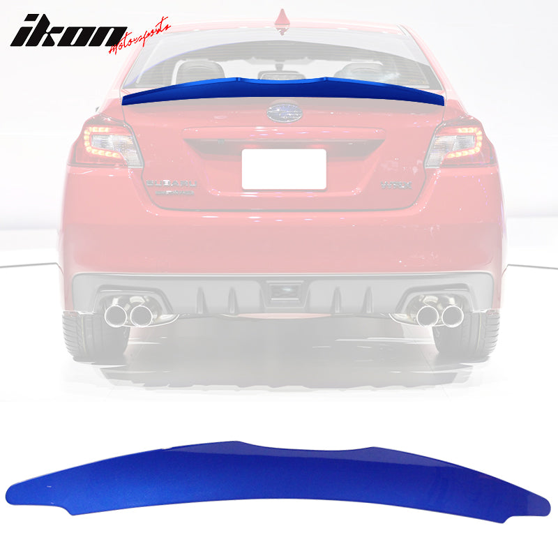 2015-2021 Subaru WRX STI 4DR #K7X Wr Blue Pearl Trunk Spoiler ABS