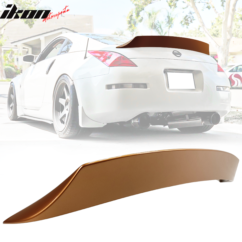 2003-2008 Nissan 350Z Z33 V Trunk Spoiler Ducktail Lip Painted #A17