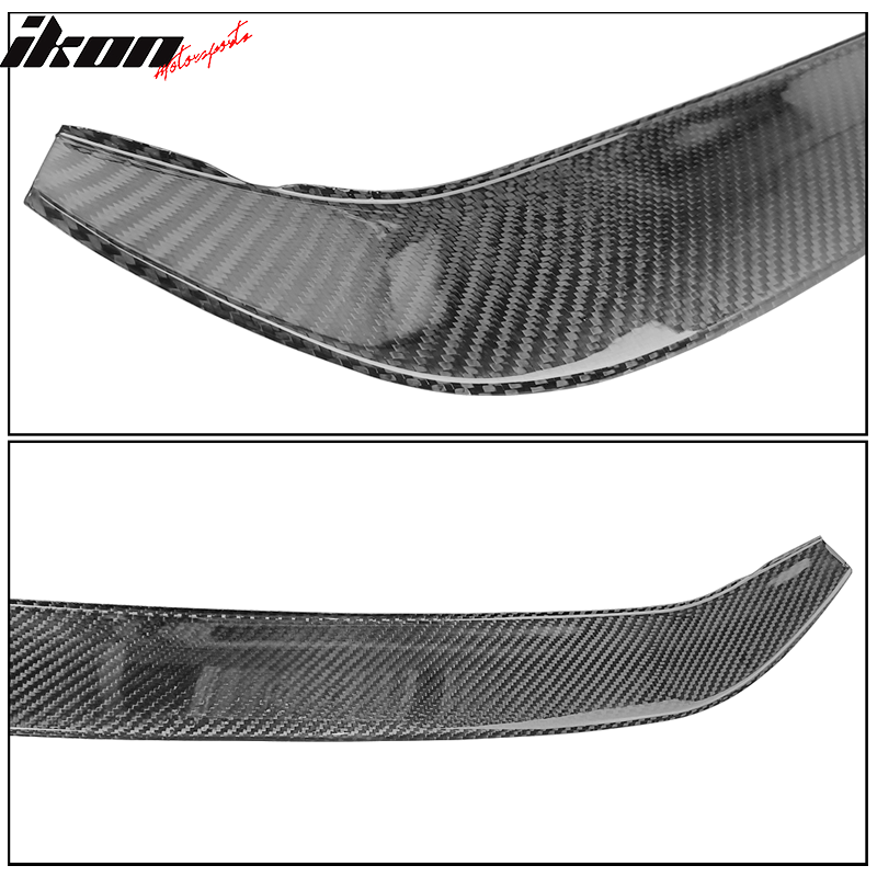 Fits 18-20 Ford Focus Hatchback V Style Rear Bumper Guard Protector Carbon Fiber