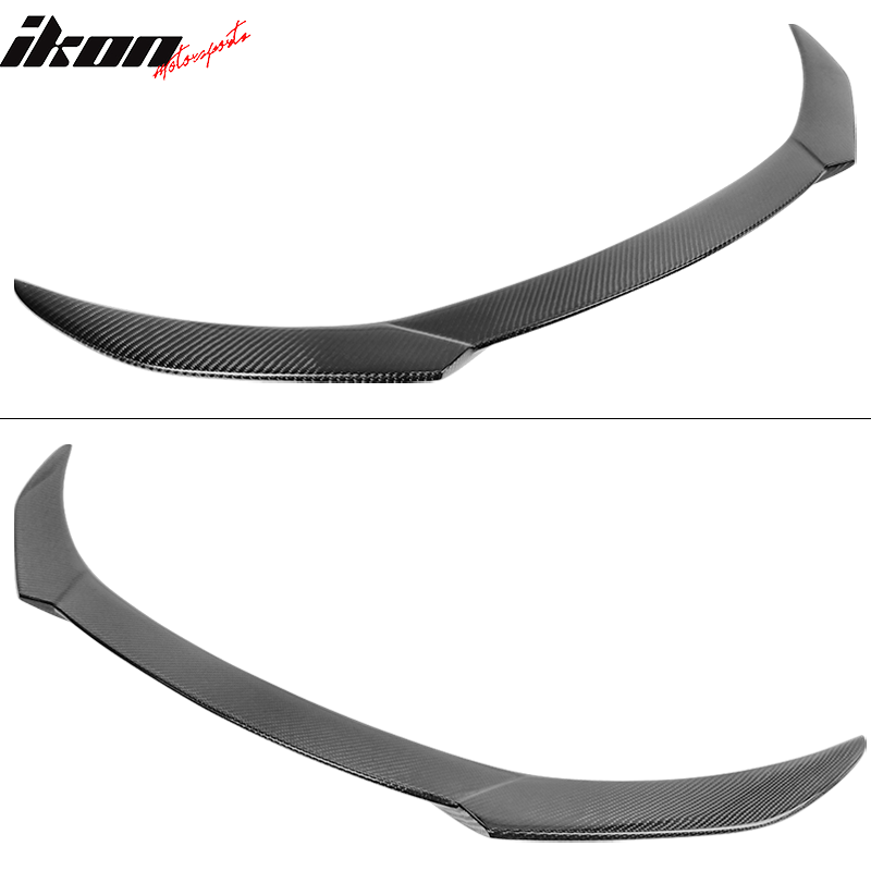 Fits 18-20 Ford Focus Hatchback V Style Rear Trunk Spoiler Wing Lip Carbon Fiber