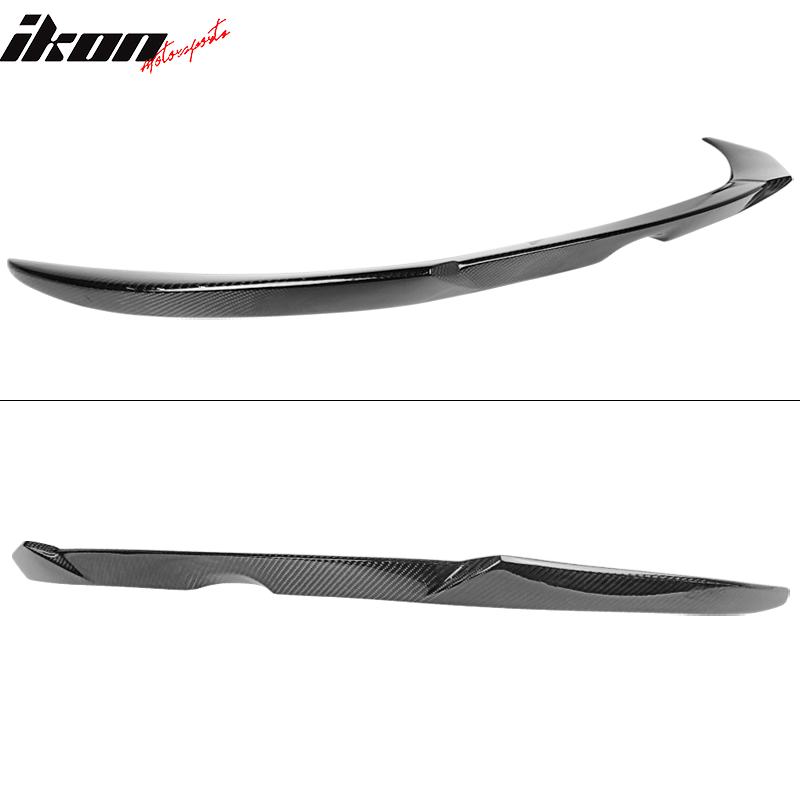 Fits 18-20 Ford Focus Hatchback V Style Rear Trunk Spoiler Wing Lip Carbon Fiber