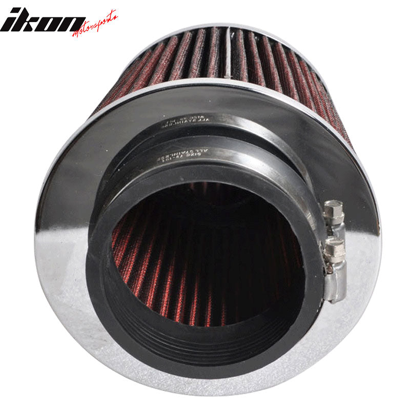 Fits 3.5 Inch Race Performance Cold Air Intake Cone Filter Red 92-11 GS300 350