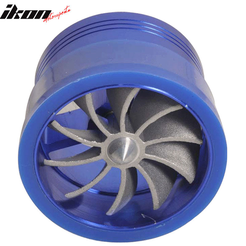 Universal Fitment Tornado Style Blue Air Intake Turbo Gas Saver Fan