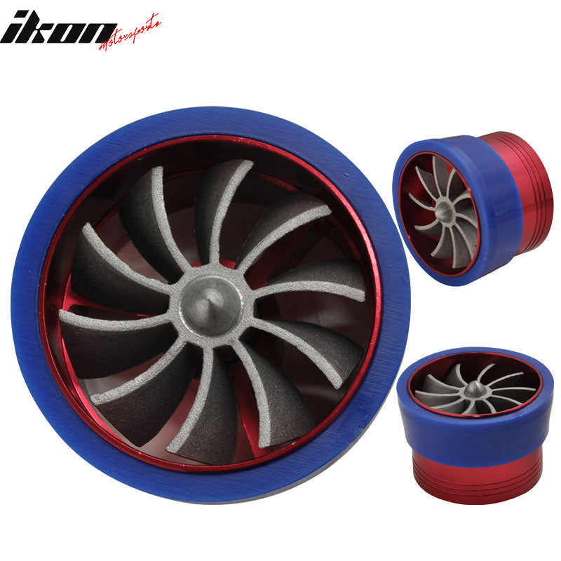 Universal Fitment Tornado Style Red Air Intake Turbo Gas Saver Fan