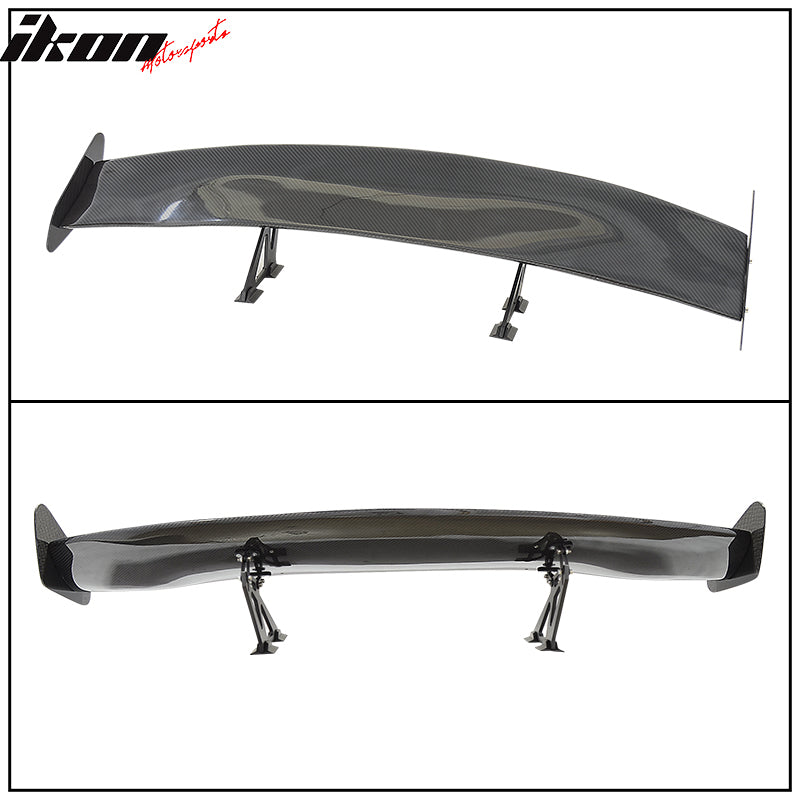 56" Inch GT Style Racing Race Drag Trunk Spoiler Wing - 3D Carbon Fiber CF