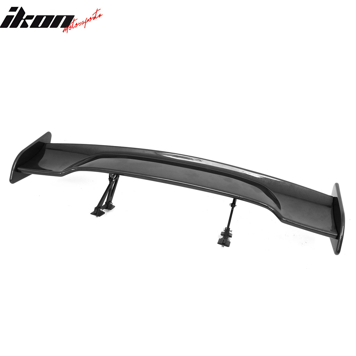 Universal Fit 57In JDM GT Style Rear Trunk Spoiler Wing Carbon Fiber Print ABS