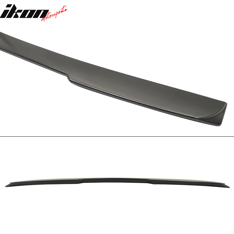 Fits 04-10 BMW 5 Series E60 AC Style Matte Black Rear Roof Window Spoiler Wing