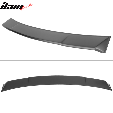 Fits 19-25 BMW 3 Series G20 Ikon Style Roof Spoiler Wing Lip Matte Black PP