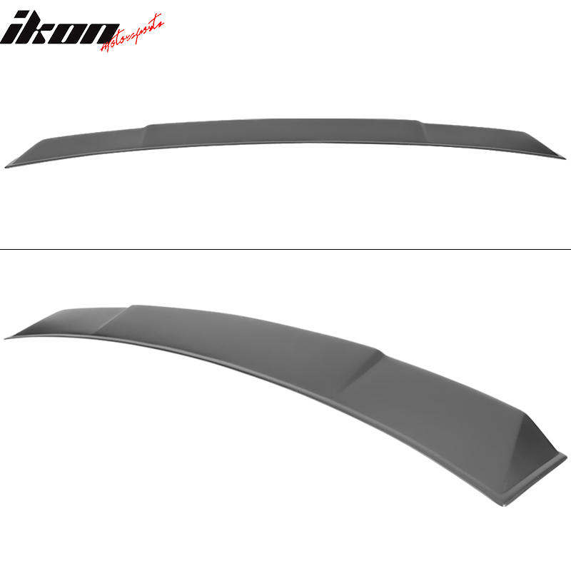 Fits 19-25 BMW 3 Series G20 Ikon Style Roof Spoiler Wing Lip Matte Black PP