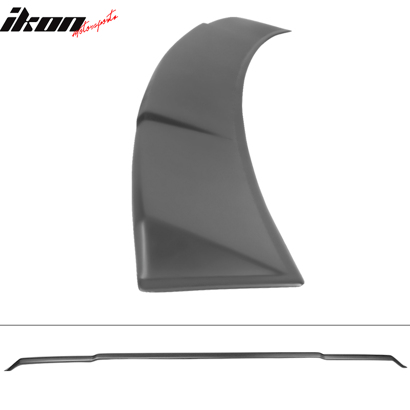 Fits 19-25 BMW 3 Series G20 Ikon Style Roof Spoiler Wing Lip Matte Black PP