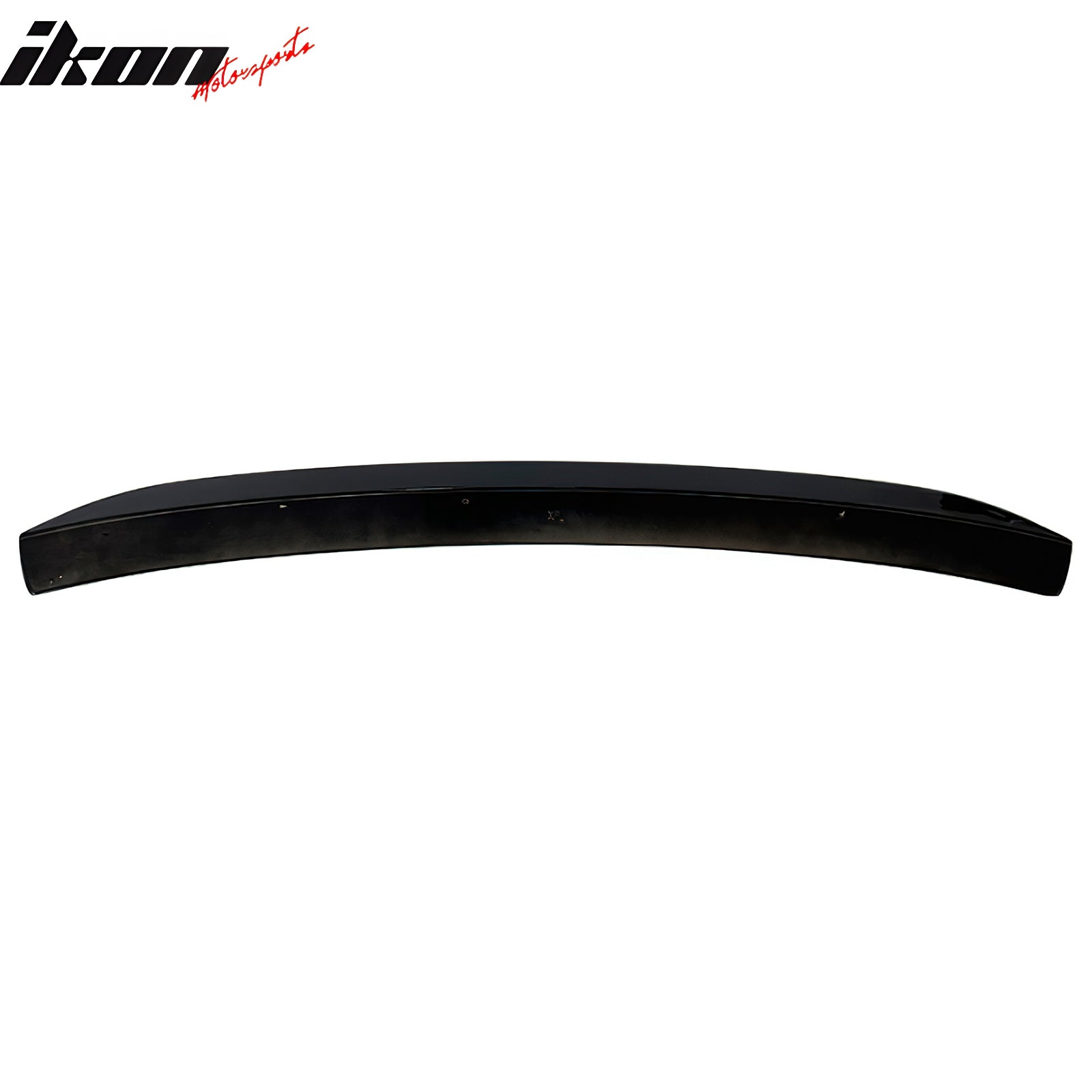 IKON MOTORSPORTS, Rear Window Roof Spoiler Compatible with 2010-2015 Chevrolet Camaro Coupe, Gloss Black ABS Plastic Top Roofline Windshield Visor Spoiler Wing