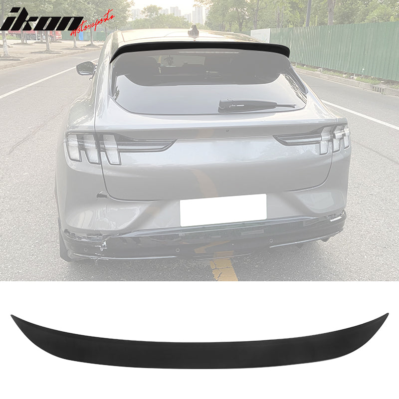 2021-2024 Ford Mustang Mach-E IKON Matte Black Rear Roof Spoiler ABS