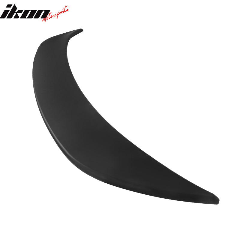 IKON MOTORSPORTS, Roof Spoiler Compatible With 2021-2024 Ford Mustang Mach-E, IKON Style Rear Roof Window Visor Spoiler Wing Added on Bodykit Replacement ABS Plastic Matte Black, 2022