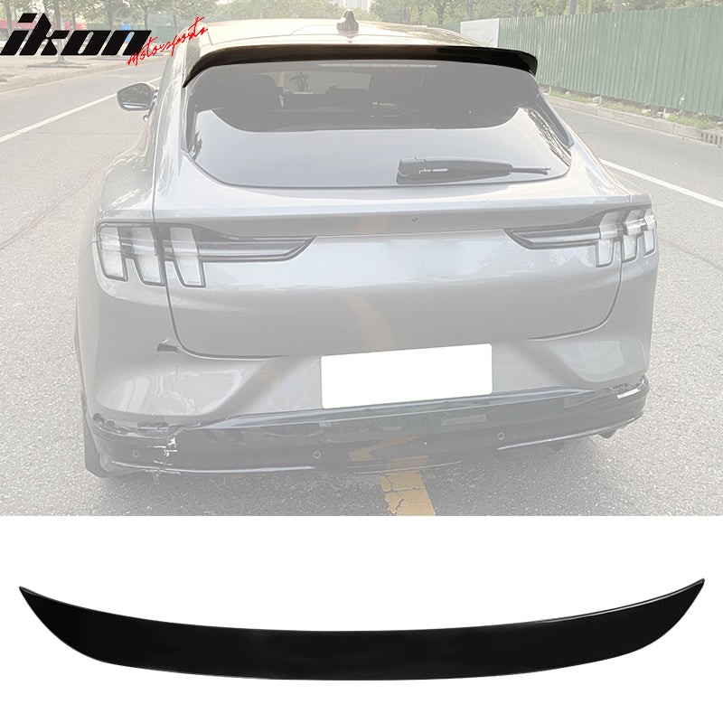 2021-2024 Ford Mustang Mach-E IKON Gloss Black Rear Roof Spoiler ABS