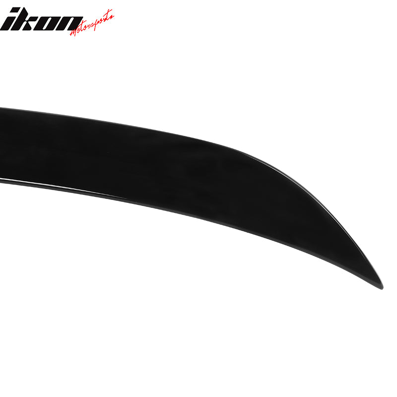 Fits 21-24 Ford Mustang Mach-E IKON Roof Window Spoiler Lip Wing ABS Gloss Black