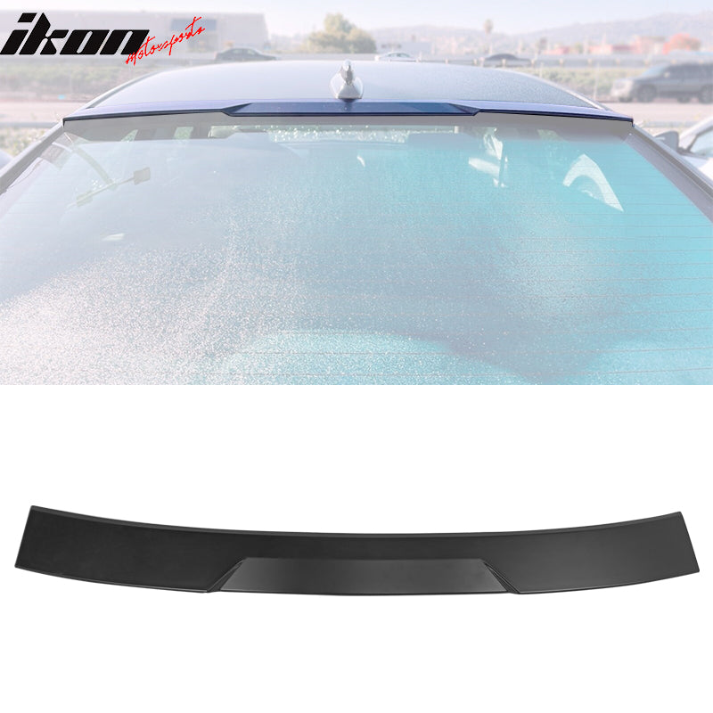 IKON MOTORSPRTS, Roof Spoiler Compatible With 2018-2022 Honda Accord, V Style ABS Top Window Visor Spoiler, 2019 2020 2021