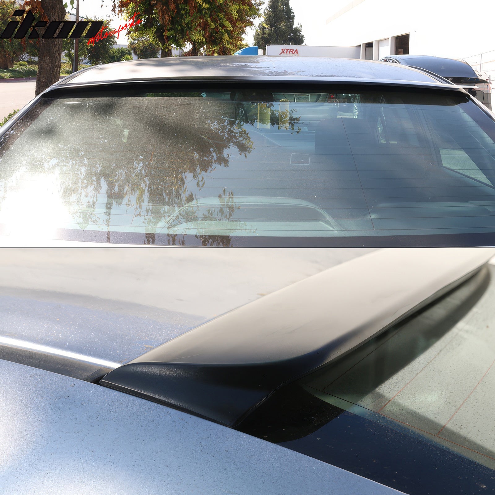 Fits 06-15 Honda Civic Sedan 4-Door Rear Roof Window Spoiler Wing ABS Unpainted