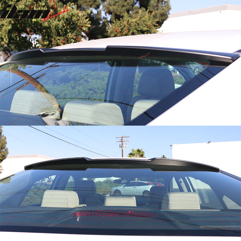 Fits 16-21 Honda Civic X Sedan 10th Gen 4Dr IKON Style Roof Spoiler - ABS